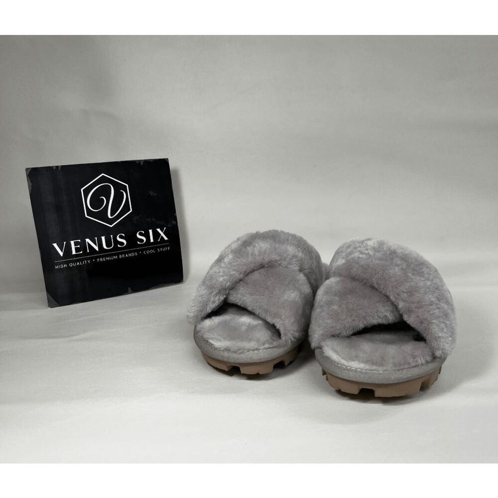 UGG Women's Fuzzette Fuzzy Slipper - Taupe 5M